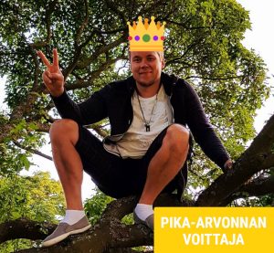 pika-arvonnan voittaja toni s