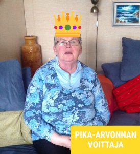 pika-arvonnan voittaja Ulla H