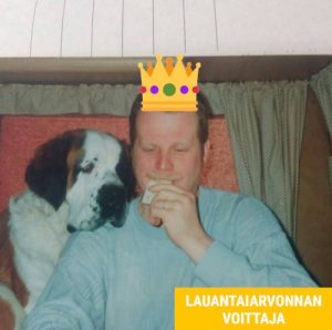 lauantaiarvonnan voittaja kari t